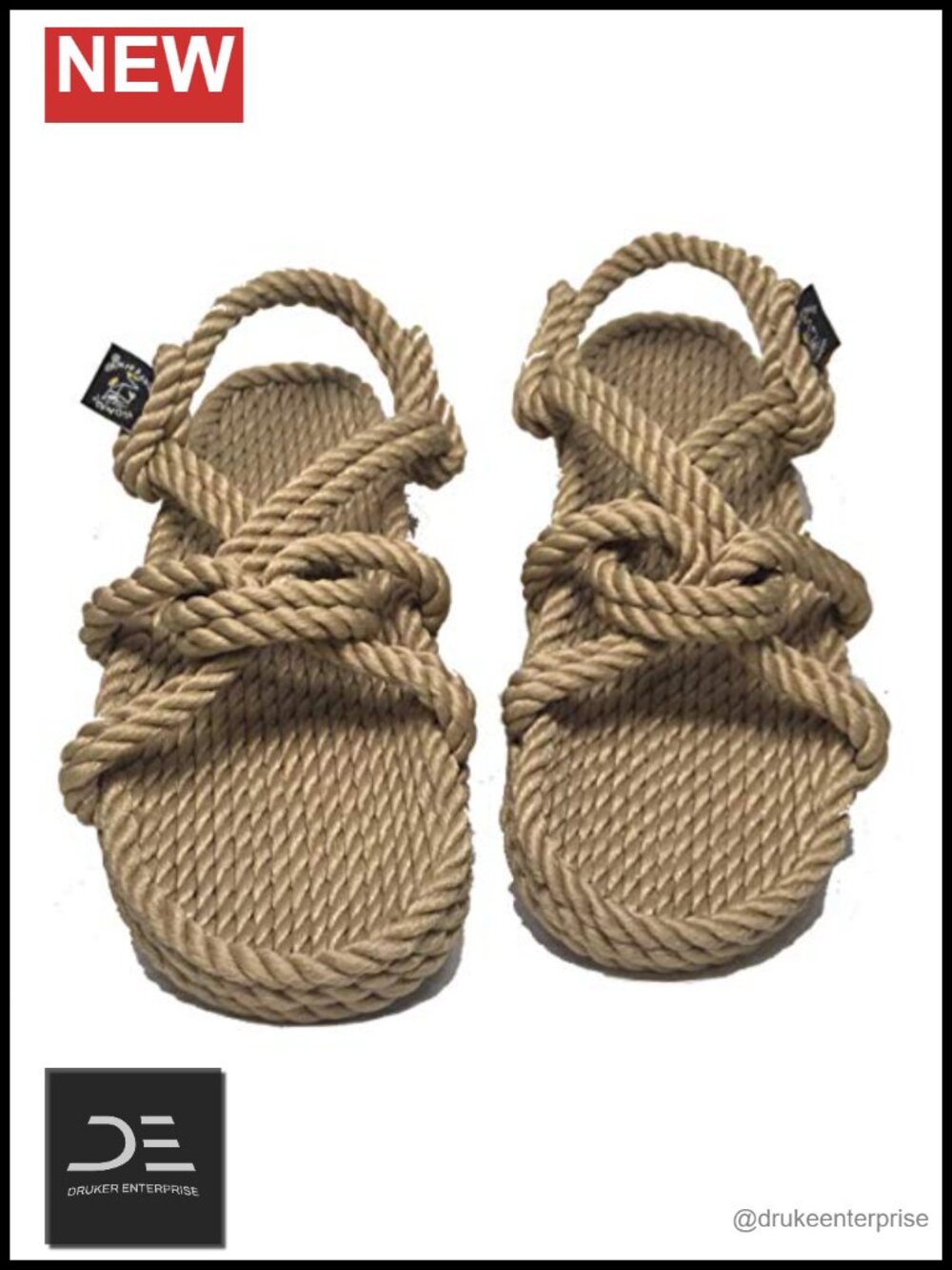Handmade Rope Sandals for Men and Women, Unisex Flat Sandals, Mountain Momma